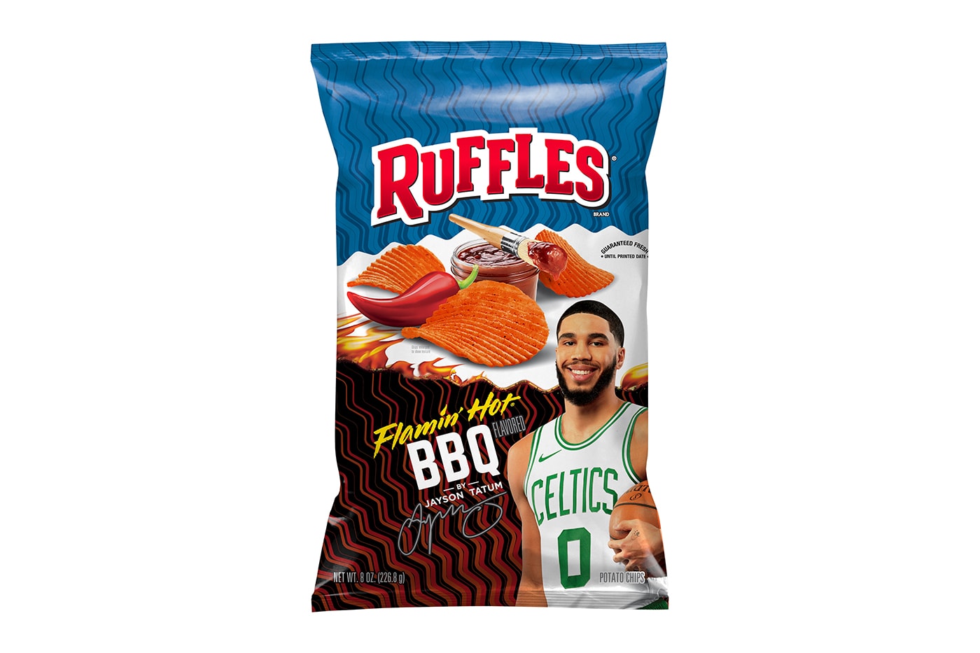 Ruffles Flamin’ Hot BBQ  Anthony Davis Jayson Tatum T-Pain News NBA commercials BBQ snacks All-Star Game PepsiCo’s Frito-Lay