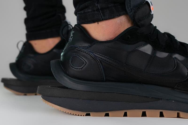 sacai Nike Vaporwaffle Black Gum On-Foot Look Release Info DD1875-001 Buy Date Price Buy Chitose Abe