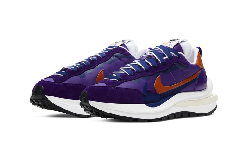 sacai nike sportswear vaporwaffle dark iris purple orange white dd1875 500 chitose abe official release date info photos price store list buying guide