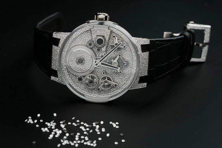 Snow Falls With Diamond-Set Ulysse Nardin Sparkling Free Wheel