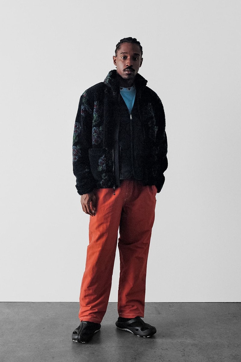 Stüssy Spring 2021 Collection Lookbook Release Information Drop Date Nike Air Huarache LE S21 Liam MacRae Cozy Sherpa Outerwear Hawaiian Prints Shirts T-Shirts Sweaters 8 Ball Print Knit Trousers Jackets Coats
