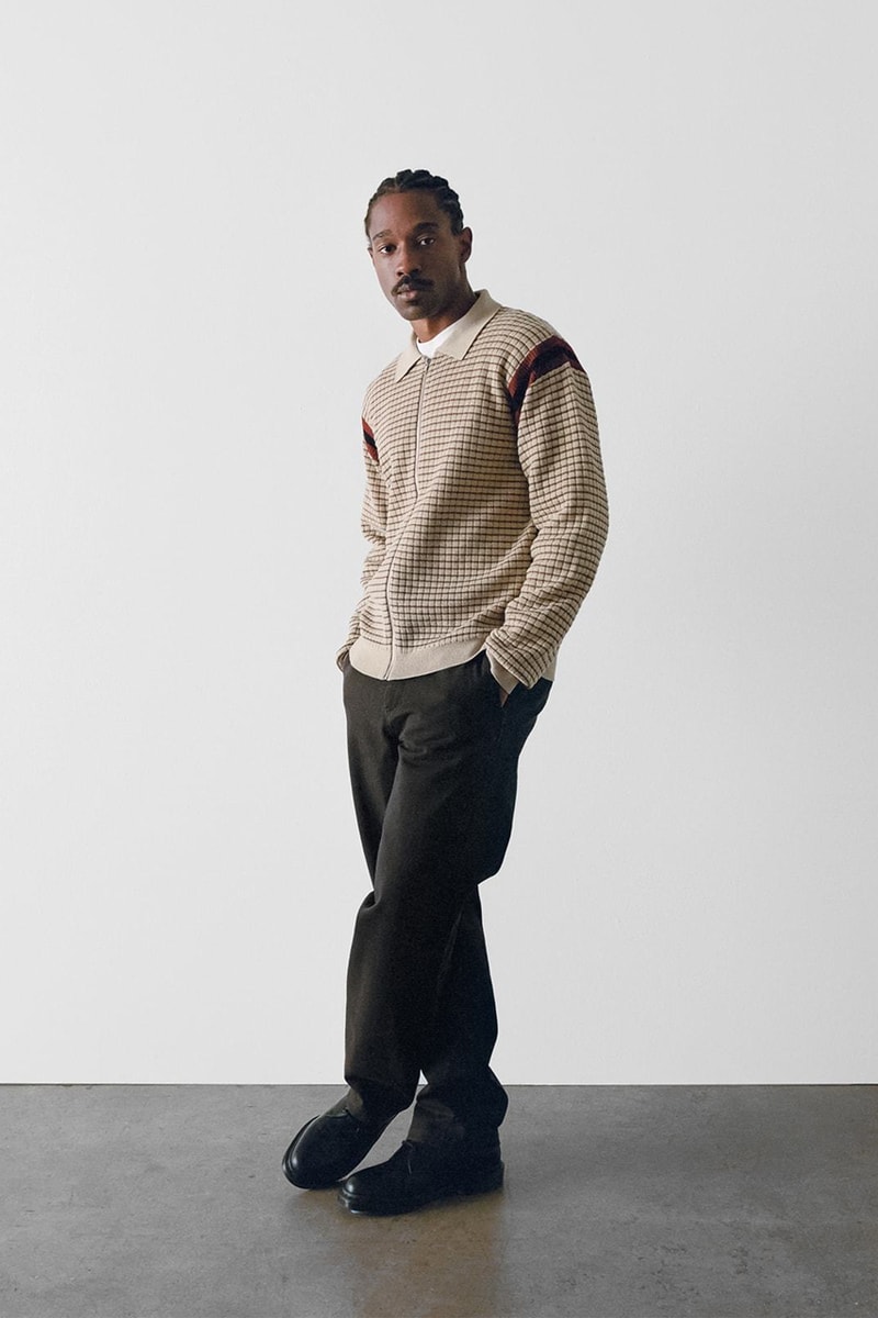 Stüssy Spring 2021 Collection Lookbook Release Information Drop Date Nike Air Huarache LE S21 Liam MacRae Cozy Sherpa Outerwear Hawaiian Prints Shirts T-Shirts Sweaters 8 Ball Print Knit Trousers Jackets Coats