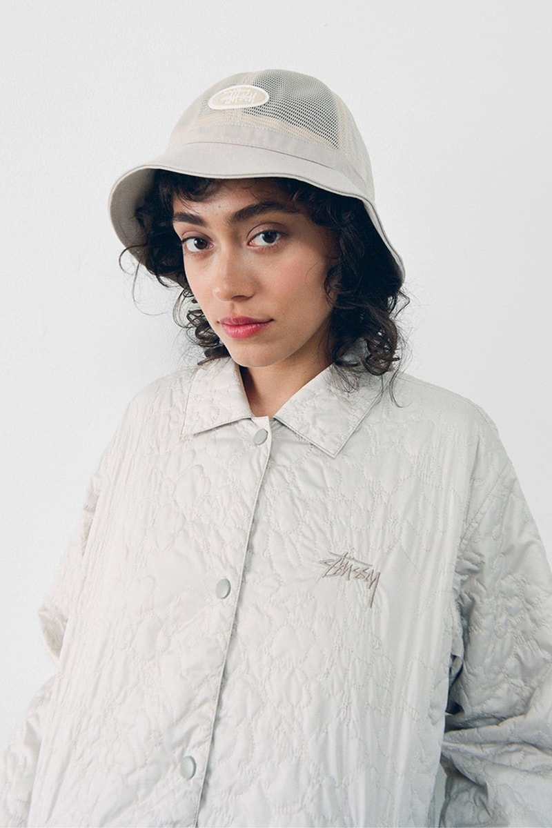 Stüssy Spring 2021 Collection Lookbook Release Information Drop Date Nike Air Huarache LE S21 Liam MacRae Cozy Sherpa Outerwear Hawaiian Prints Shirts T-Shirts Sweaters 8 Ball Print Knit Trousers Jackets Coats