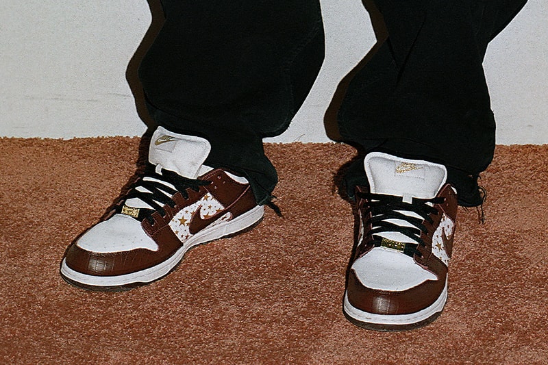 Supreme Nike SB Dunk Low SS21 Collab Official Look Release Info DH3228-100-101-102-103 White Metallic Gold Buy Price