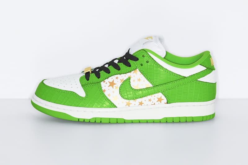 Supreme Nike SB Dunk Low SS21 Collab Official Look Release Info DH3228-100-101-102-103 White Metallic Gold Buy Price