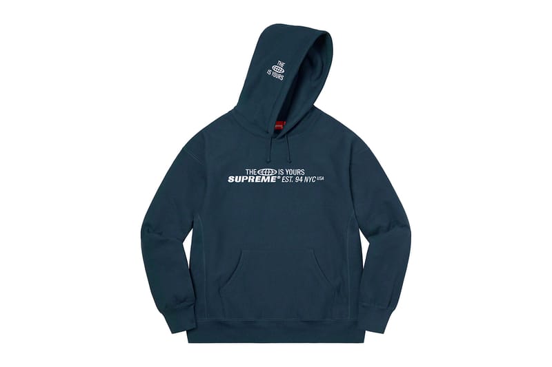 Supreme HQ Hooded Sweatshirt Ash Grey