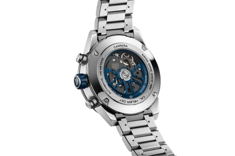 2021 Tag Heuer Carrera Heuer 02 Tourbillon Blue Dial First Look Tag Heuer Carrera Sport Carrera Tourbillon CAR5A8C new 2021 Carrera Tourbillon- the first Heuer 02T model to have a conventional dial skeleton dial Jean-Claude Biver