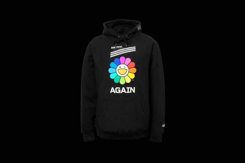 takashi murakami yuzu rainbow flower hoodie restir