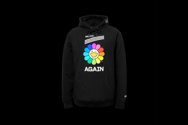 takashi murakami yuzu rainbow flower hoodie restir