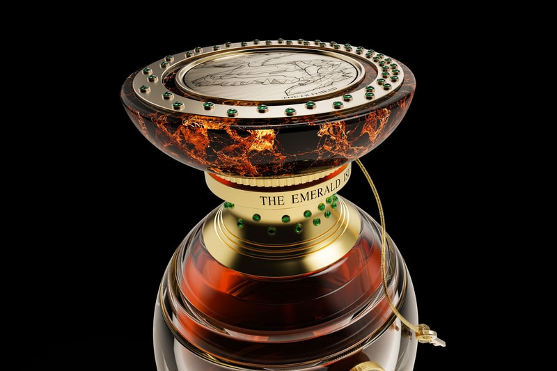 The Craft Irish Whiskey Co. Emerald Isle Fabergé whiskey collection diamonds russian luxury drinks alcohol sets walnut rare auctions