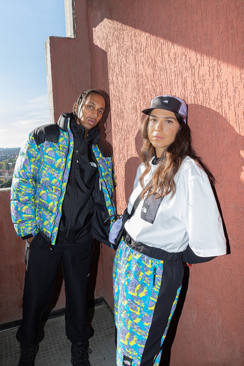 The North Face Latest metro ex jiro bevis graphic artist illustration city country nature skyscraper Lhotse fashion streetwear collection collaboration cross body bag track pants jacket winter outdoor waterproof