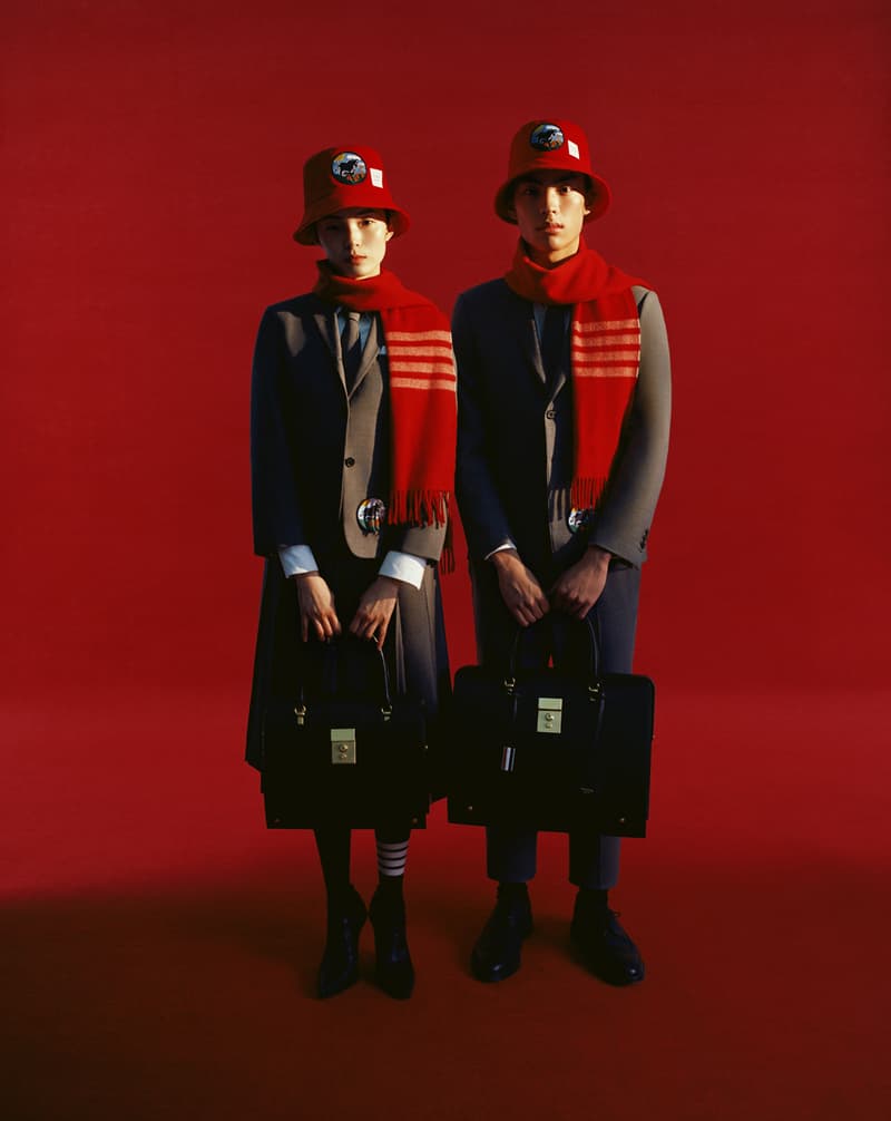 Thom Browne Lunar New Year Capsule Collection menswear womenswear gifts hat scarf patch socks