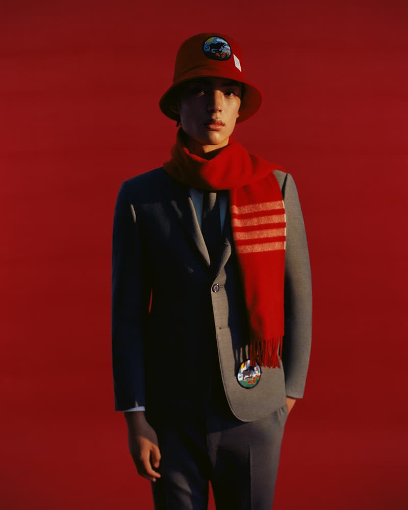 Thom Browne Lunar New Year Capsule Collection menswear womenswear gifts hat scarf patch socks