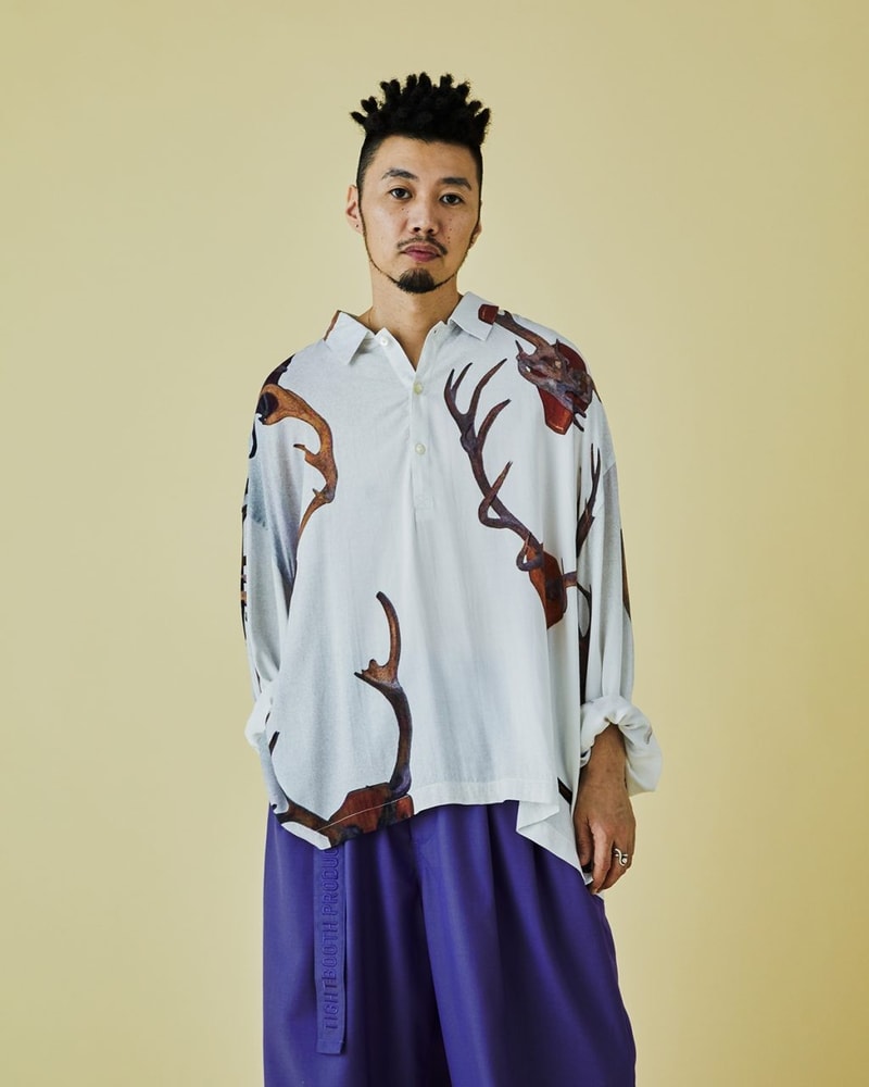 TIGHTBOOTH SS2021 Collection Lookbook spring/summer oversized garments t-shirts button-up sweatpants black purple red