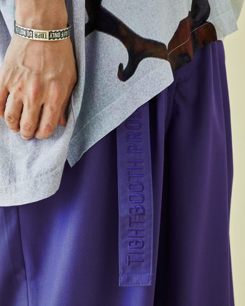 TIGHTBOOTH SS2021 Collection Lookbook spring/summer oversized garments t-shirts button-up sweatpants black purple red