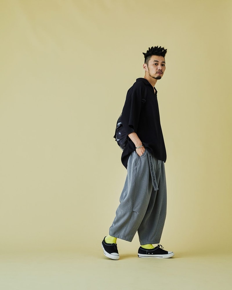 TIGHTBOOTH SS2021 Collection Lookbook spring/summer oversized garments t-shirts button-up sweatpants black purple red