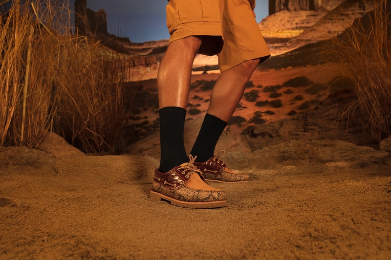 timberland jungle pack boat shoe 6 inch boot classic heritage workwear collection silhouettes zebra python safari capsule 