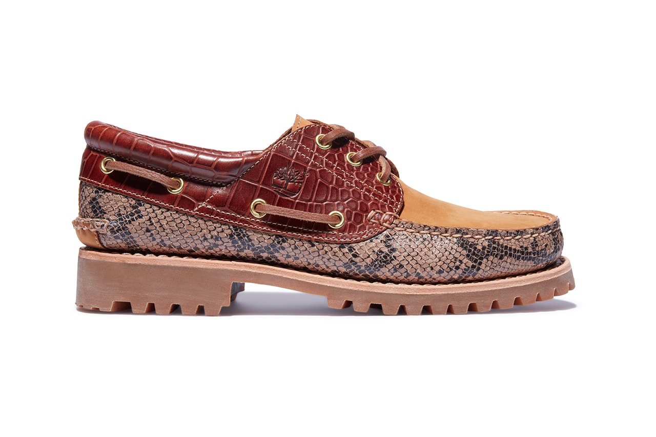timberland jungle pack boat shoe 6 inch boot classic heritage workwear collection silhouettes zebra python safari capsule 