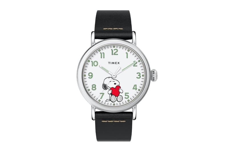 Timex Peanuts 70th Anniversary Snoopy Valentines Day Watches Timex Standard x Peanuts Valentine's Day Timex Marlin Automatic x Peanuts Snoopy Beagle Scout Timepieces