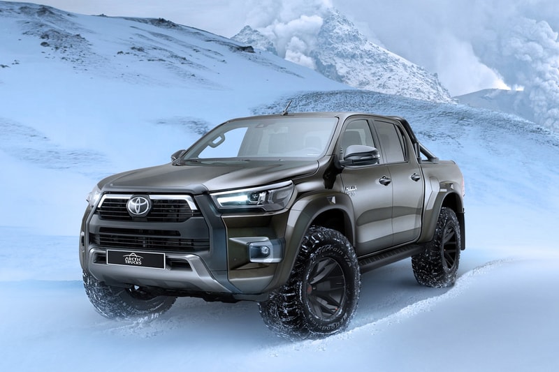 arctic trucks toyota hilux at35 pickup snow bilstein suspension expedition adventure off road scientist researchers 