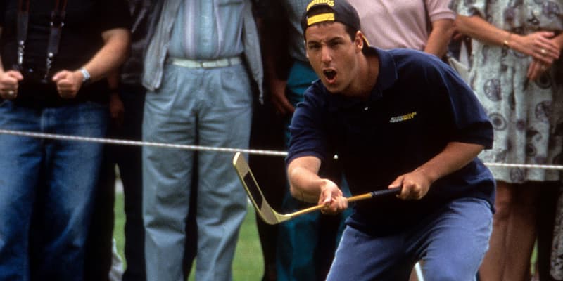 Adam Sandler Crushes Golf Ball Happy Gilmore 25th-Anniversary Watch Shooter McGavin