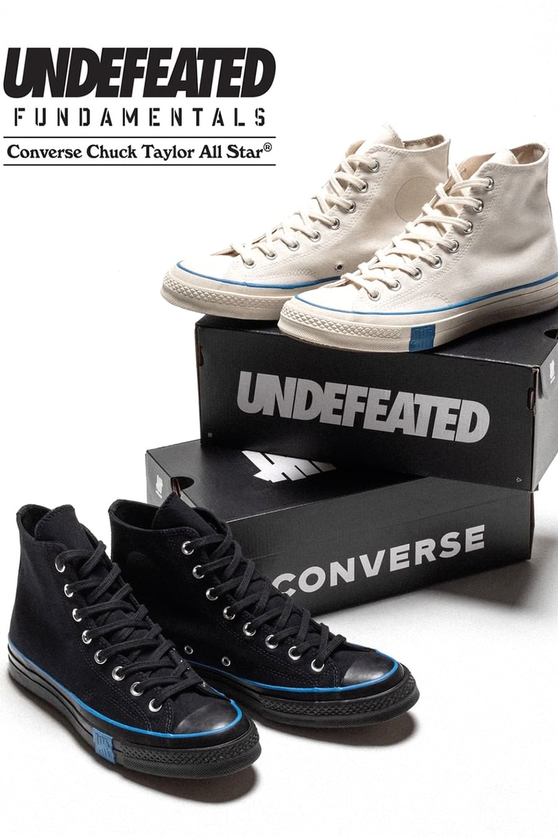 undefeated converse chuck 70 hi fundamentals parchment black blue release date info stores list buying guide price 