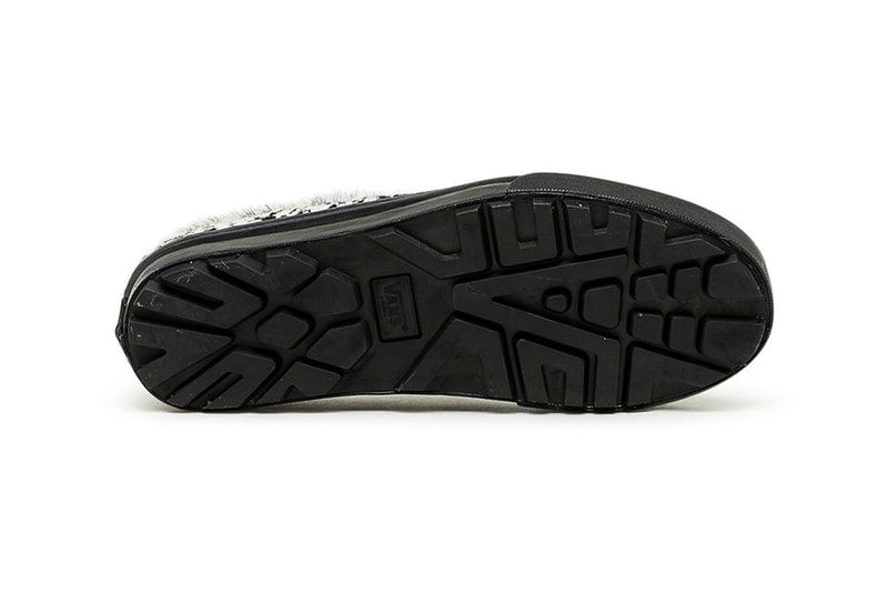 Vans Vault UA OG Style 53 LX Pony White Black VN0A5HUV4XA1 Faux Hair Cow Print Off the Wall Heel Tab Vulcanized Rubber Sole Unit Waffle Outsole