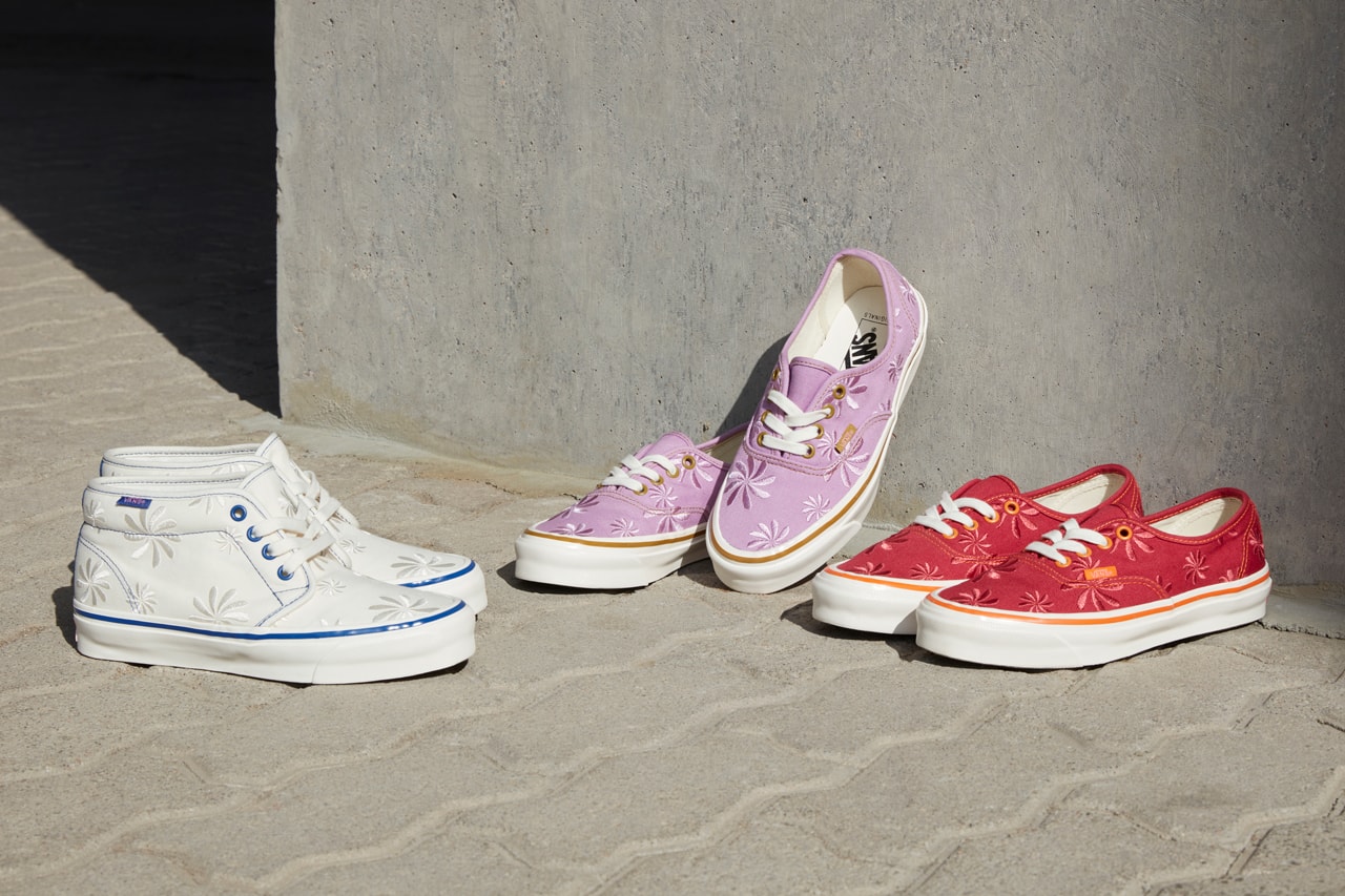 vault by vans og pack collection era chukka floral print embroidery red orange purple brown marshmallow blue official release date info photos price store list buying guide