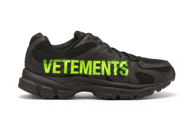 Vetements' Reebok Spike Runner 200 Costs $1,007 USD, But You Do Get Vivid Yellow Branding