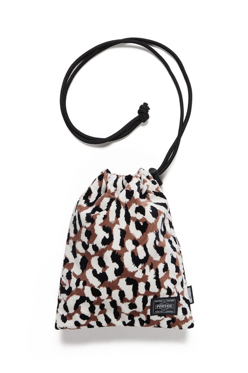 WACKO MARIA x PORTER SS21 Leopard Shoulder Porch collaboration spring summer 2021 handbag accessories white brown