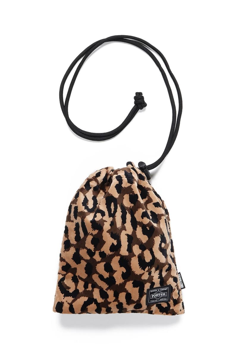 WACKO MARIA x PORTER SS21 Leopard Shoulder Porch collaboration spring summer 2021 handbag accessories white brown