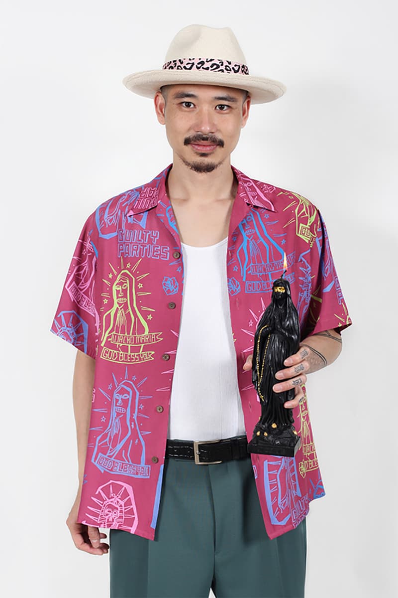 wacko maria ss21 apparel collection release info store list buying guide price photos shirts button up jacket blazer snakeskin polka dot patterns coat jacket hoodie tecate the silence of the lambs nanga dickies basquiat tim lehi cheech and chong larry clark tulsa