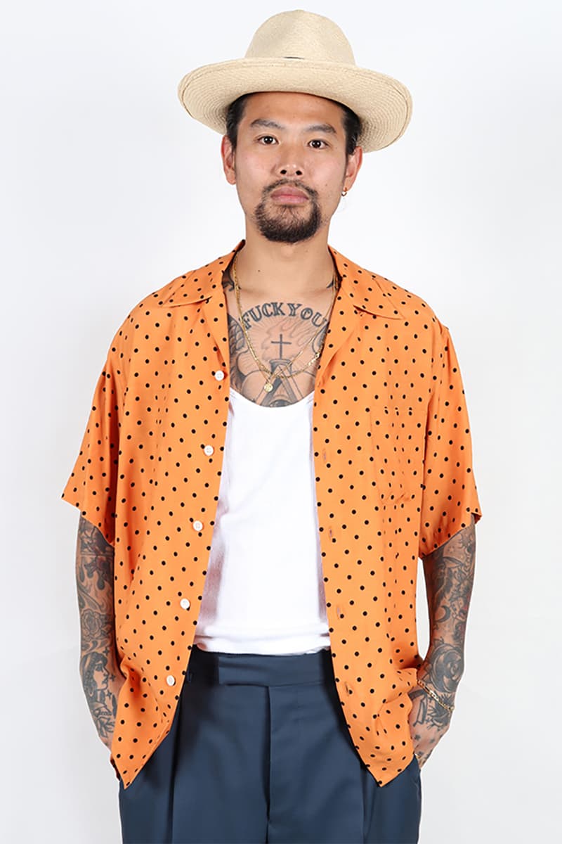 wacko maria ss21 apparel collection release info store list buying guide price photos shirts button up jacket blazer snakeskin polka dot patterns coat jacket hoodie tecate the silence of the lambs nanga dickies basquiat tim lehi cheech and chong larry clark tulsa