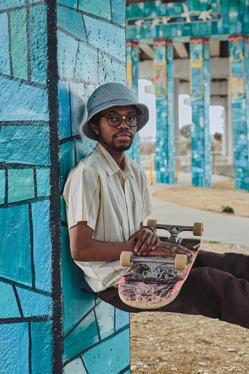 Warby Parker x i am OTHER Collaboration Pharrell Williams Glasses Sunglasses Partnership Canary yellow nose-bridge detail Winston eyeglasses Accessories YELLOW nonprofit 