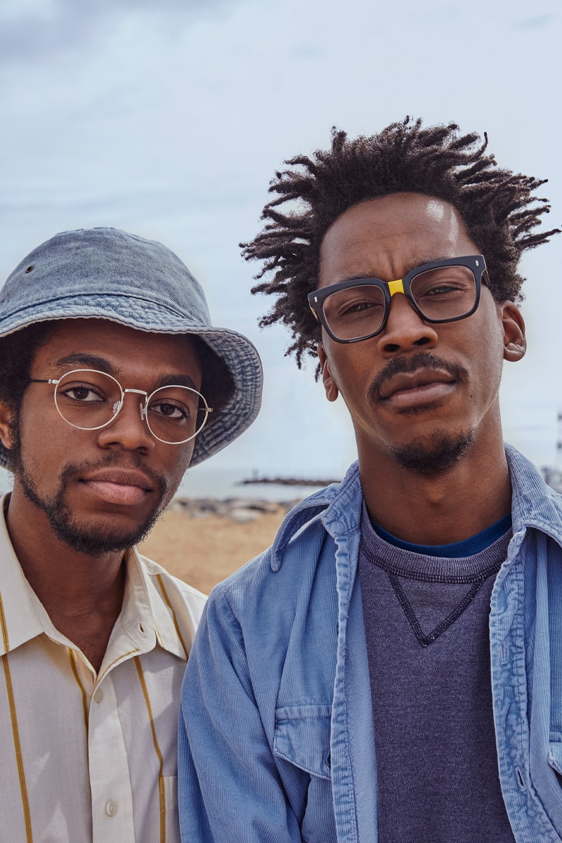 Warby Parker x i am OTHER Collaboration Pharrell Williams Glasses Sunglasses Partnership Canary yellow nose-bridge detail Winston eyeglasses Accessories YELLOW nonprofit 