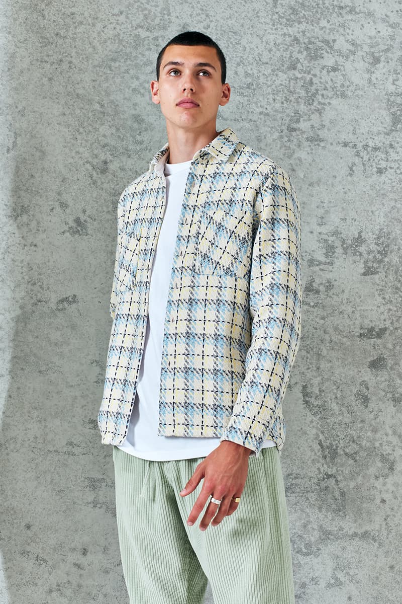 wax london spring summer 2021 sweden minimal london british summer italian relaxed Riviera swim shorts shirts button recycyled sustainable french mill france green energy  