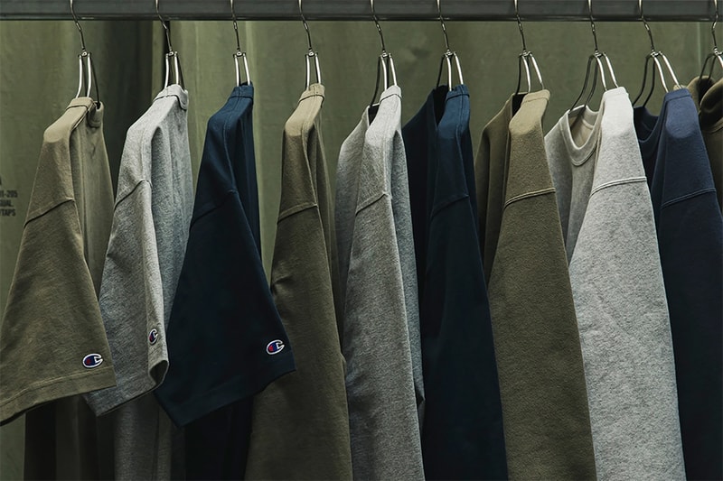 wtaps champion basics collection hoodies crewnecks tees long sleeve short sleeve reverse weave blanks academy release info store list buying guide price photos