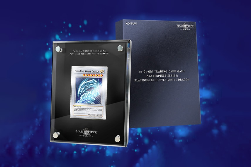 'Yu-Gi-Oh!' TCG Releases $1,000 USD Platinum Blue-Eyes White Dragon Masterpiece Card seto kaiba tcg gaming trading cards 