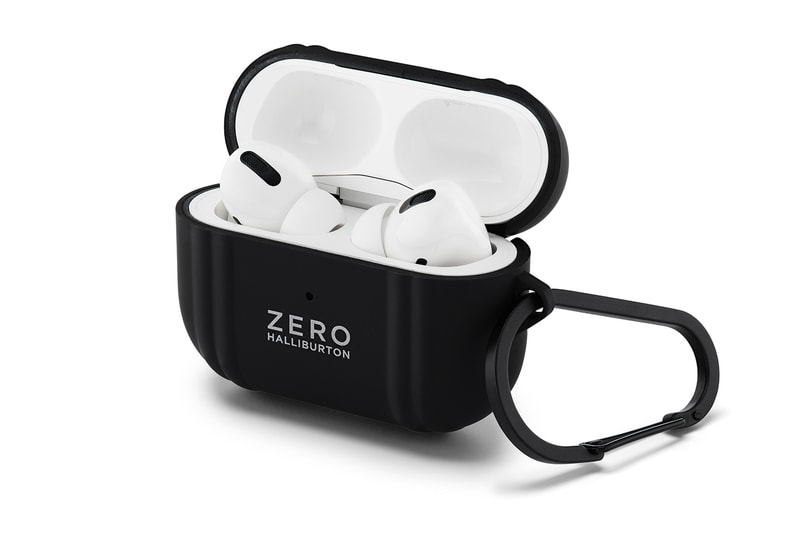 Zero Halliburton Aluminum AirPods Pro Case silver matte black polished ZH blue magsafe headphones case wireless info