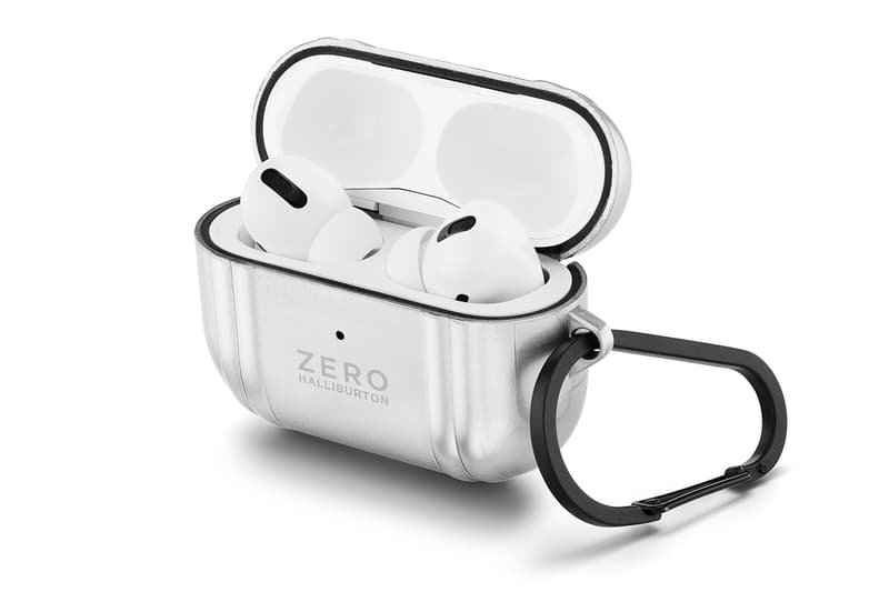 Zero Halliburton Aluminum AirPods Pro Case silver matte black polished ZH blue magsafe headphones case wireless info