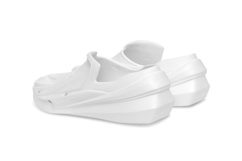 1017 ALYX 9SM Mono Slip Spring Summer 2021 SS21 Monopolymer Slip On Slipper Technical Singular EVA Foam Piece Tech Pre-Order Matthew M Williams Release Information FW21 Chrome Mirror Silver