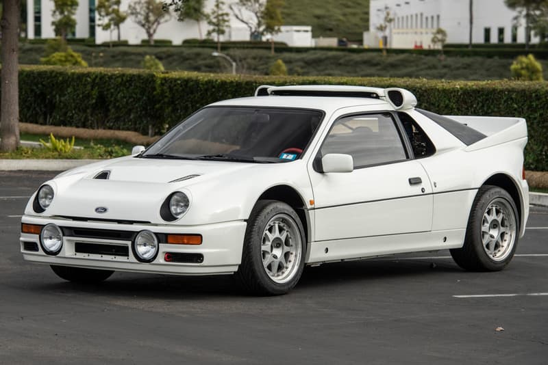 1986 Ford RS200 Evolution Bring a Trailer Auction For Sale Rare Expensive Vintage Homologation Group B Rally Car FIA turbocharged 2.1-liter inline-four Cosworth