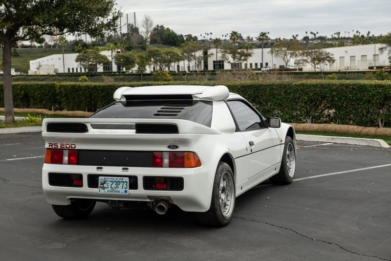 1986 Ford RS200 Evolution Bring a Trailer Auction For Sale Rare Expensive Vintage Homologation Group B Rally Car FIA turbocharged 2.1-liter inline-four Cosworth