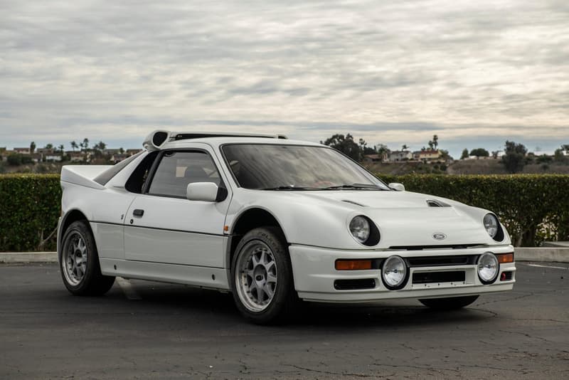 1986 Ford RS200 Evolution Bring a Trailer Auction For Sale Rare Expensive Vintage Homologation Group B Rally Car FIA turbocharged 2.1-liter inline-four Cosworth