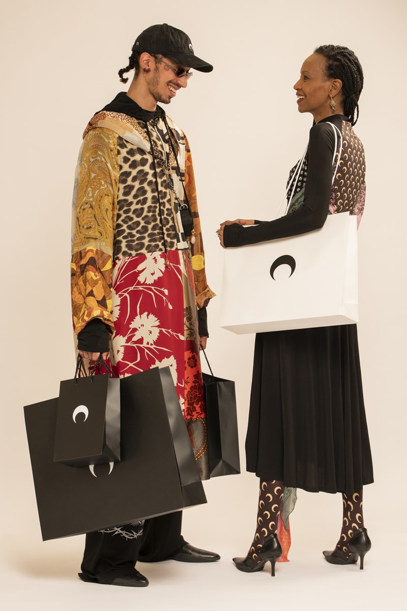 Marine Serre Fall/Winter 2021 Collection Lookbook recycling upcycling womenswear menswear moon fw21 release date info buy documentary watch film book leggings crescent price