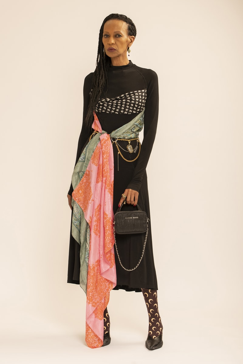 Marine Serre Fall/Winter 2021 Collection Lookbook recycling upcycling womenswear menswear moon fw21 release date info buy documentary watch film book leggings crescent price