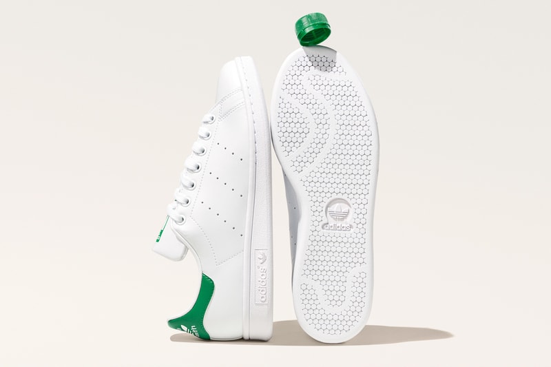 adidas plastic waste recycled stansmith sneaker white shoe iconic primegreen sustainability  