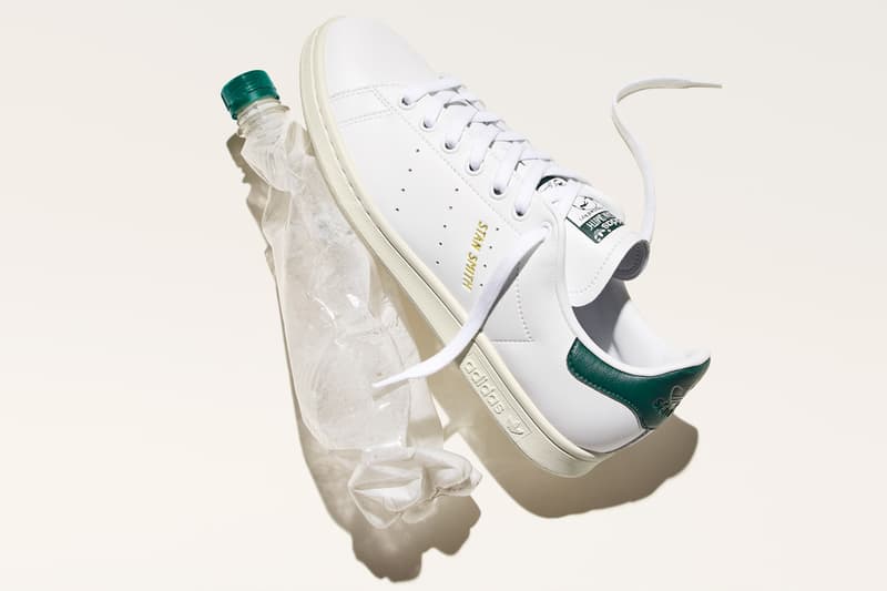 adidas plastic waste recycled stansmith sneaker white shoe iconic primegreen sustainability  