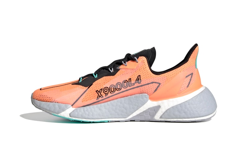 adidas X9000L4 HEAT.DRY Running Shoes FY1209 Screaming Orange / Dash Grey / Core Black Release Information Nylon Mesh Upper Drop Date Info Sneakers Footwear Marathon Shoes Three Stripes BOOST
