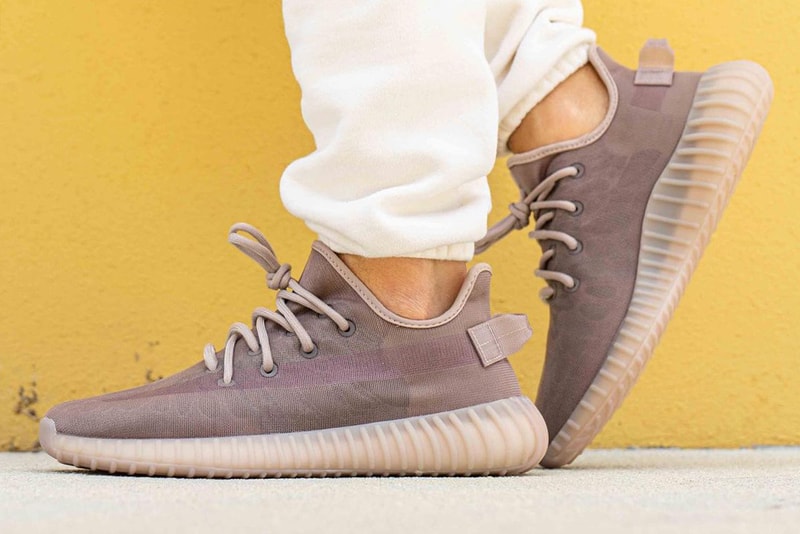kanye west adidas yeezy boost 350 v2 mono mist brown on foot look official release date info photos price store list buying guide